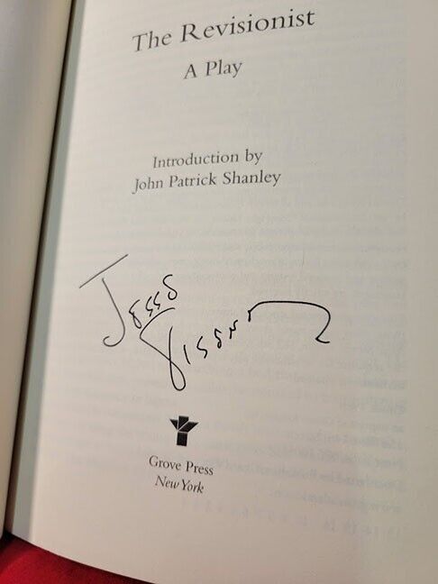 Jesse Eisenberg Signed The Revisionist: A Play (2013, Trade Paperback)